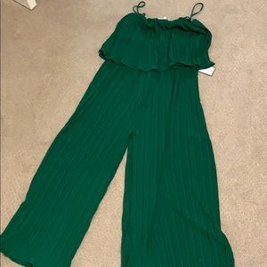 Green jumpsuit